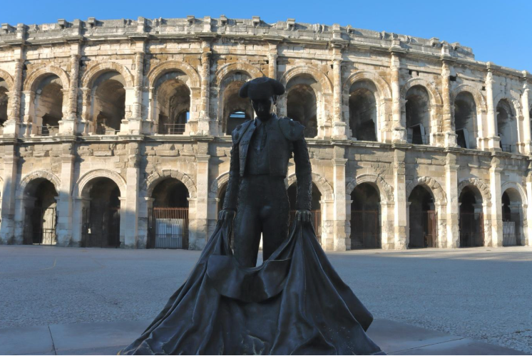 Photo des arènes à Nimes
